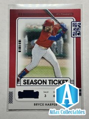 2021 Panini Contenders Season Ticket BLUE FOIL - BRYCE HARPER Phillies #99